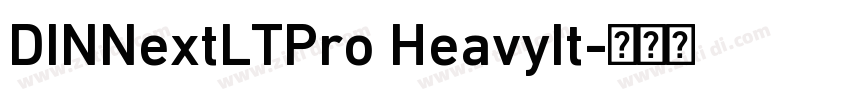 DINNextLTPro HeavyIt字体转换